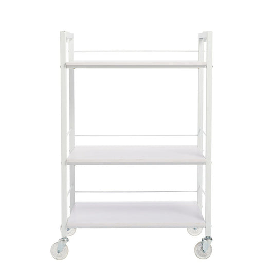 Beauty Station 3 Tier Salon Trolley - White