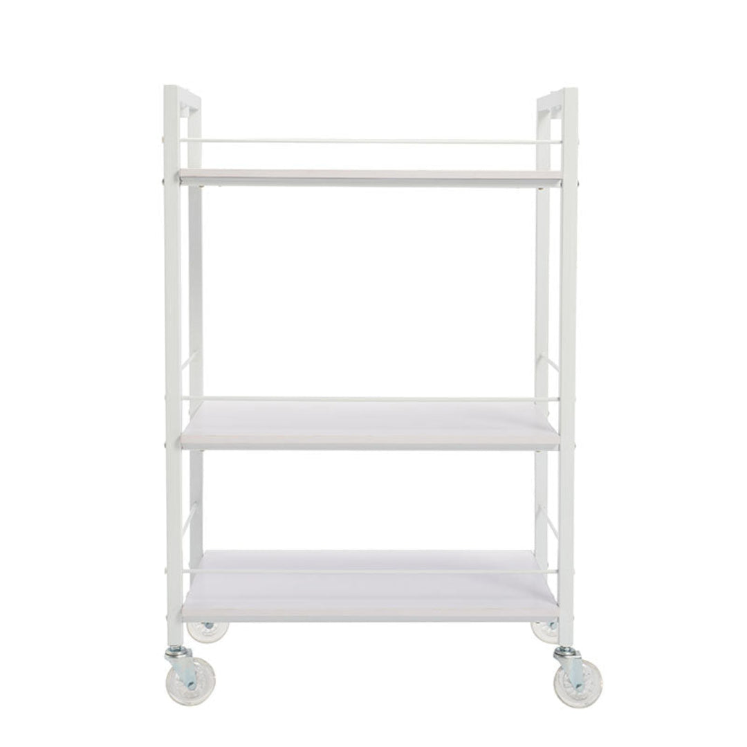 Beauty Station 3 Tier Salon Trolley - White
