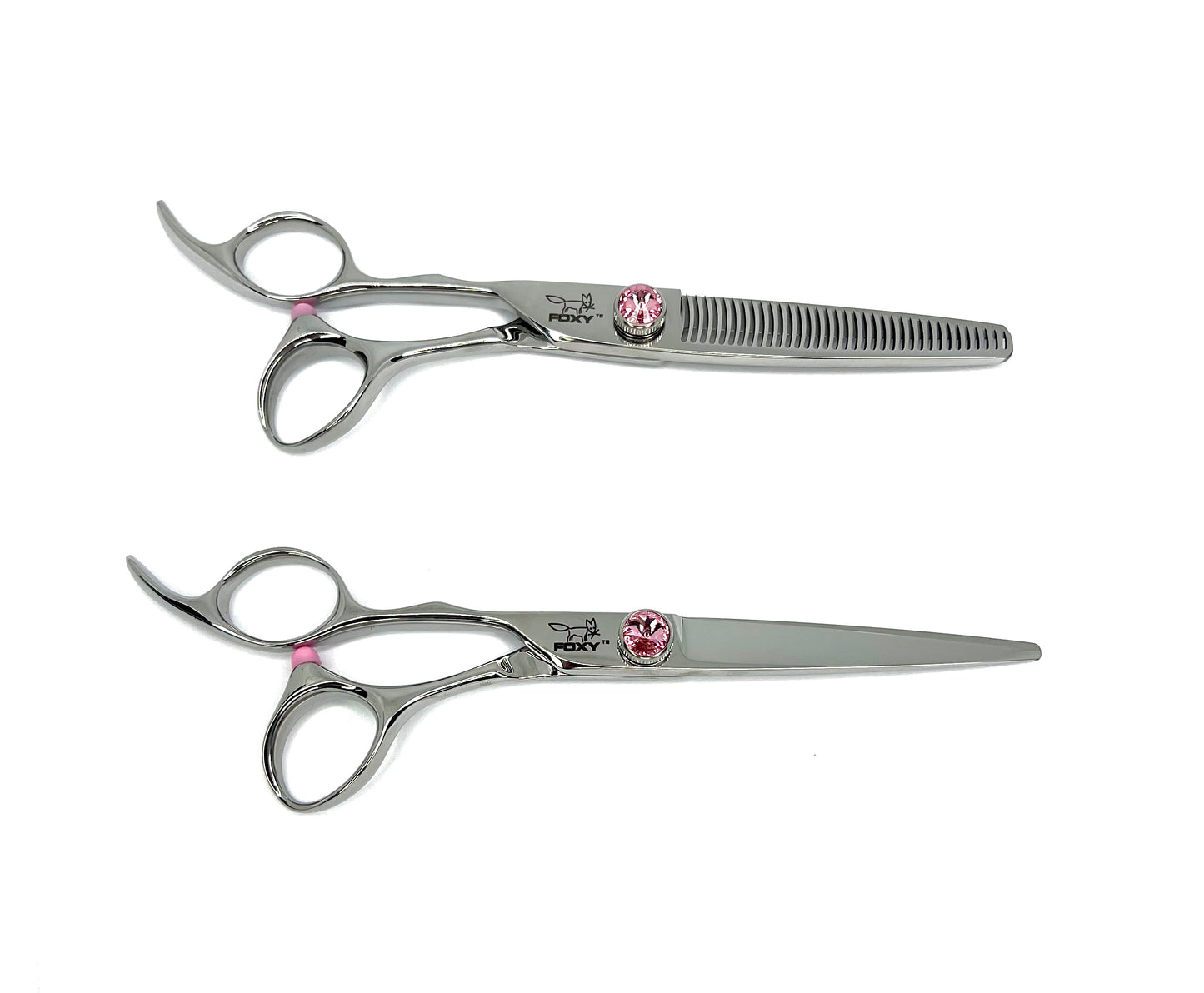 Foxy Left Handed KF Series Scissor Duo Set- Pink Dial SALE