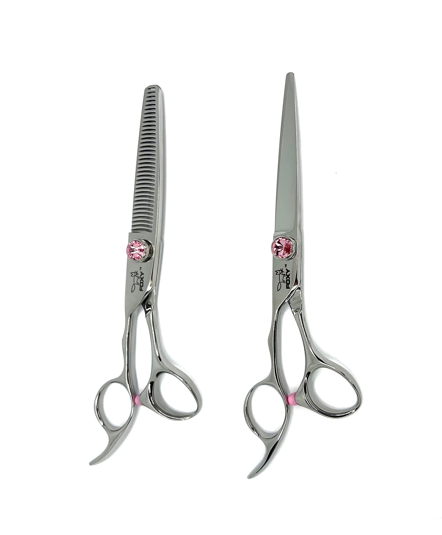 Foxy Left Handed KF Series Scissor Duo Set- Pink Dial SALE