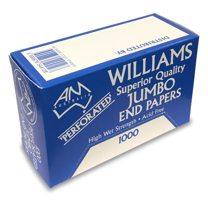Jumbo Perm End Papers Perforated 1000pk