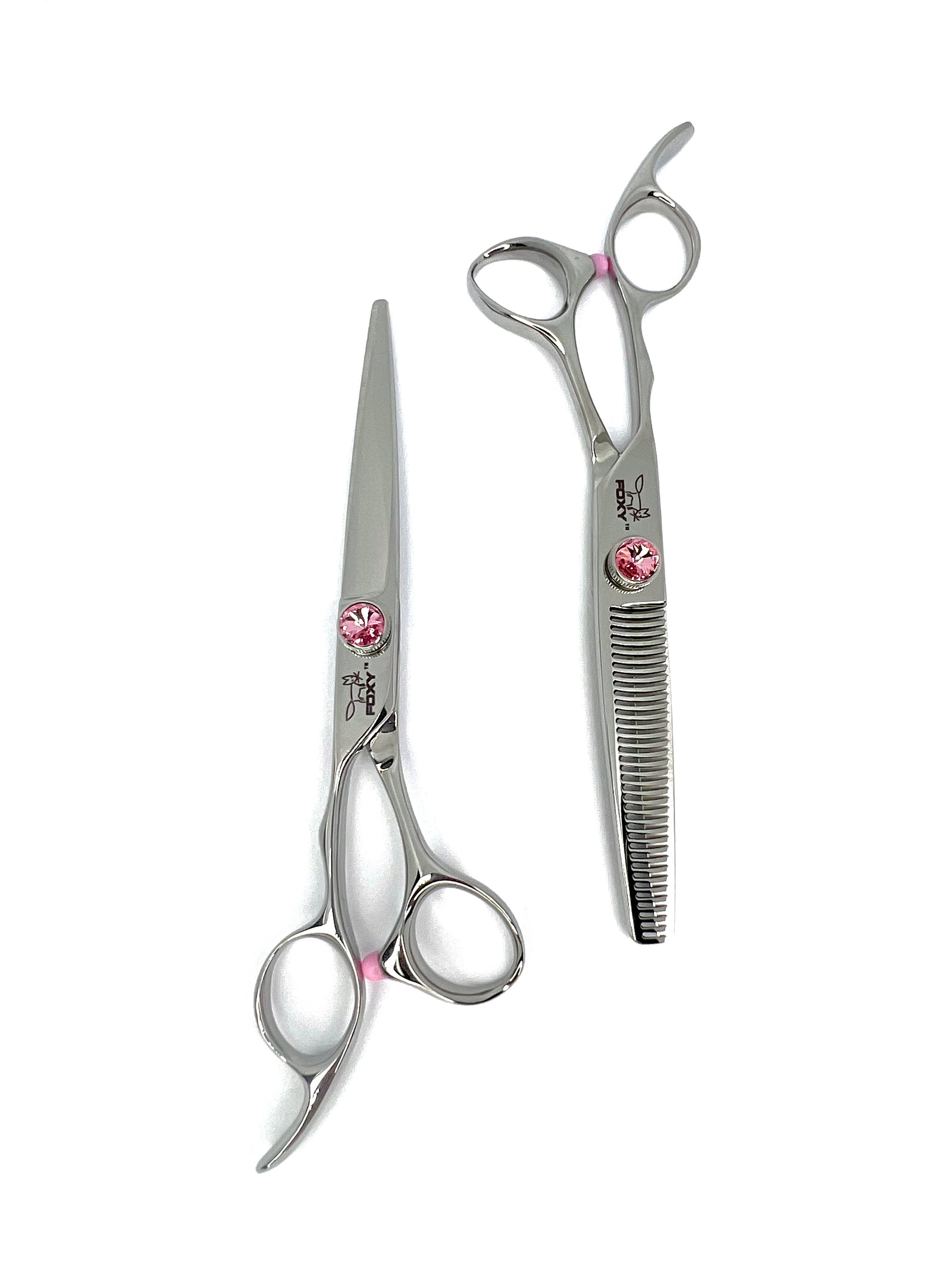 Foxy Left Handed KF Series Scissor Duo Set- Pink Dial SALE