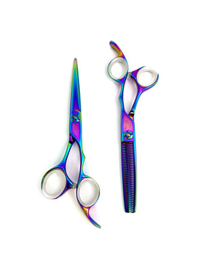 Foxy Deluxe Scissor Set- Rainbow- SALE