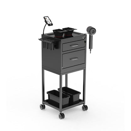 Lincoln Metal Salon Trolley - Black