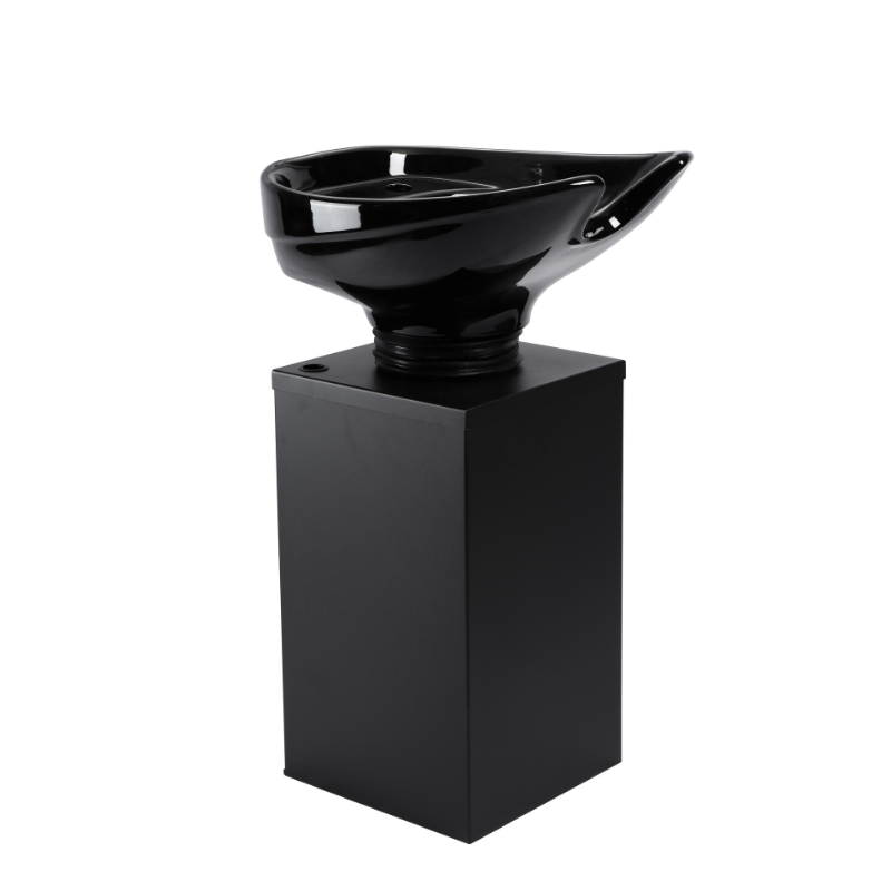 KSHE Kahla Shampoo Chair with Oasis Pedestal - Black