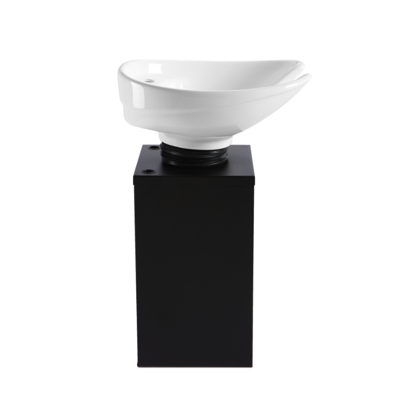 KSHE Kahla Shampoo Chair with Oasis Pedestal - Black
