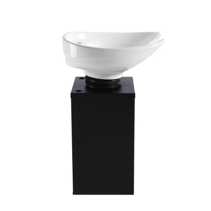 KSHE Kahla Shampoo Chair with Oasis Pedestal - Black