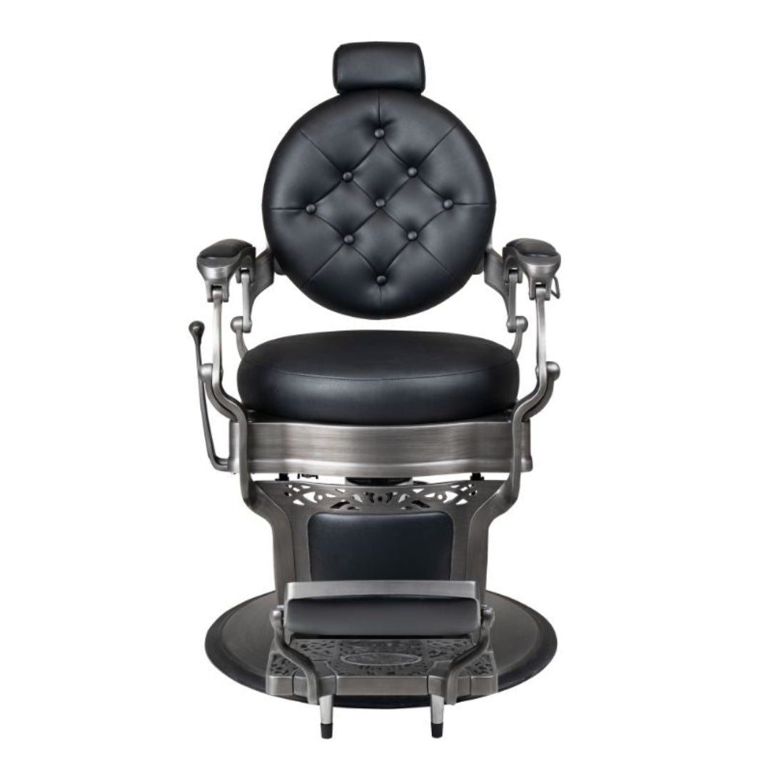 Reuben Barber Chair - Gun Metal Grey
