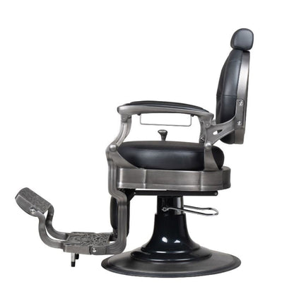 Reuben Barber Chair - Gun Metal Grey
