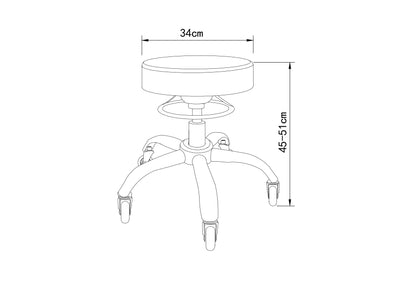 KSHE Salon Round Stool - Desert