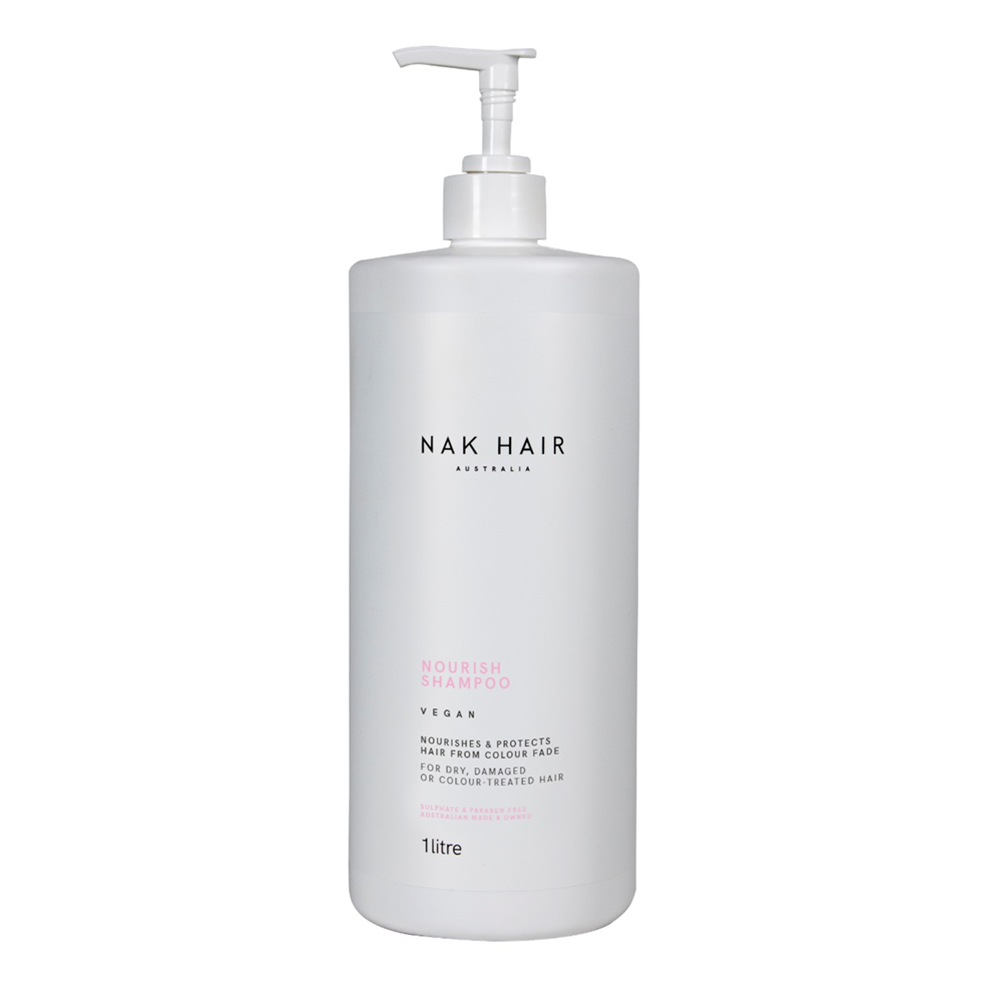 NAK Nourish Shampoo 1L Professional product by Hairdressers Hardware
