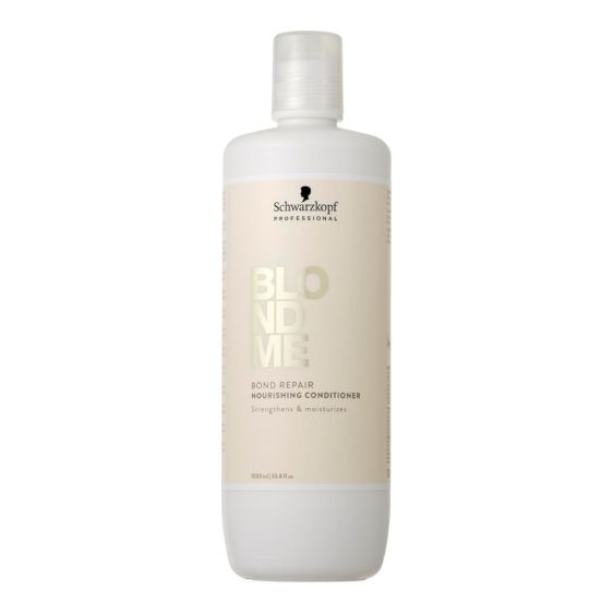 Schwarzkopf BLONDME Bond Repair Nourishing 1000ml Shampoo, Conditioner & 500ml mask Trio