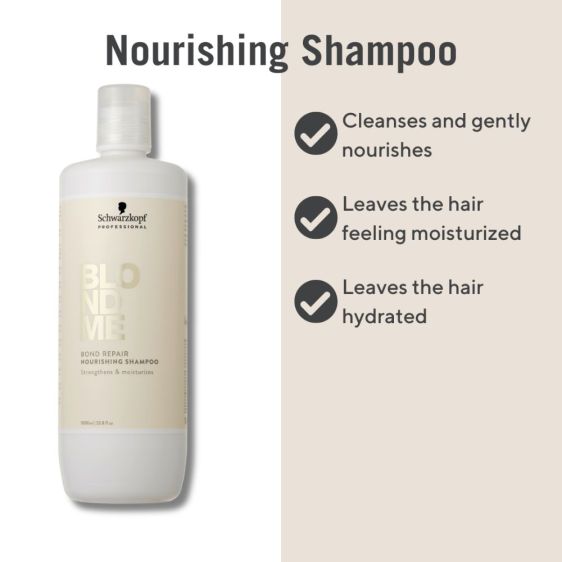 Schwarzkopf BLONDME Bond Repair Nourishing Shampoo 1 Litre
