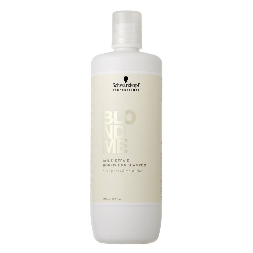 Schwarzkopf BLONDME Bond Repair Nourishing 1000ml Shampoo, Conditioner & 500ml mask Trio