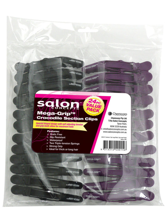 Mega Grip Crocodile Clips 24PC