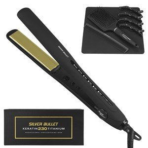 Silver Bullet Keratin 230 Titanium Hair Straightener Gold Plate