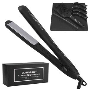 Silver Bullet Keratin 230 Wide Plate Hair Straightener Gold Plate