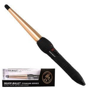 Silver Bullet Fastlane Titanium Regular Conical Curling Iron Rose Gold