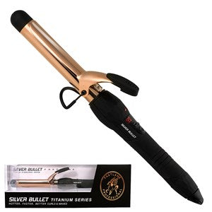 Silver Bullet Fastlane Titanium 25mm Curling Iron Rose Gold