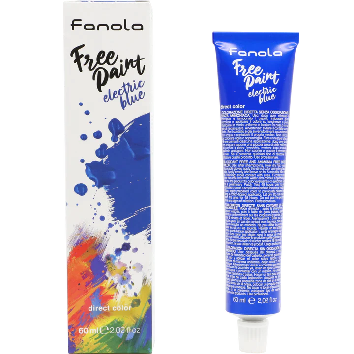 Fanola Free Paint Direct Colour 60mL- Electric Blue