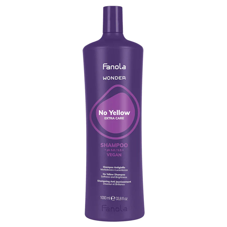 Fanola Wonder Soft And Shine No Yellow Shampoo 1L