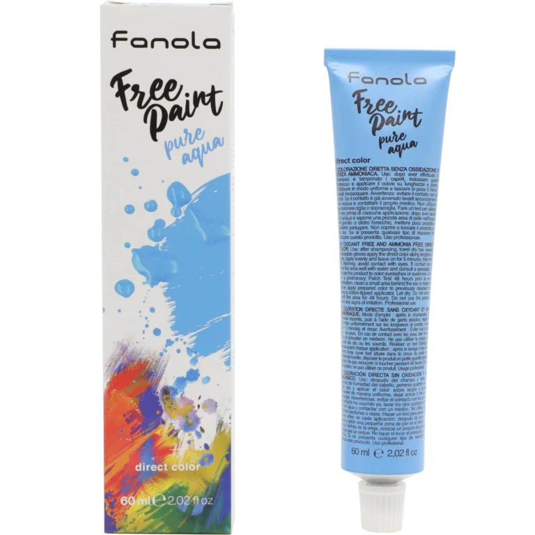 Fanola Free Paint Direct Colour 60mL- Pure Aqua