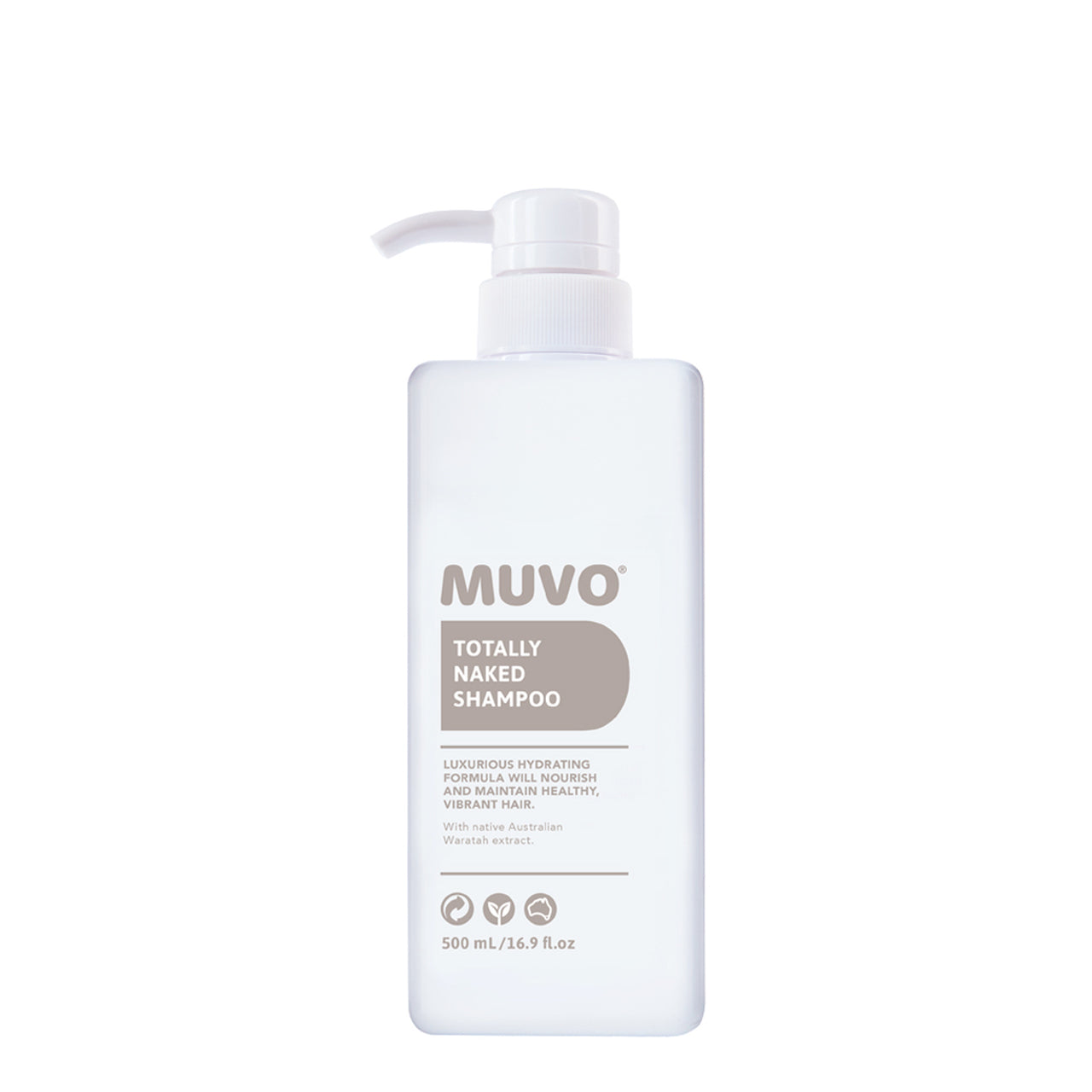 Muvo Totally Naked Shampoo 500mL