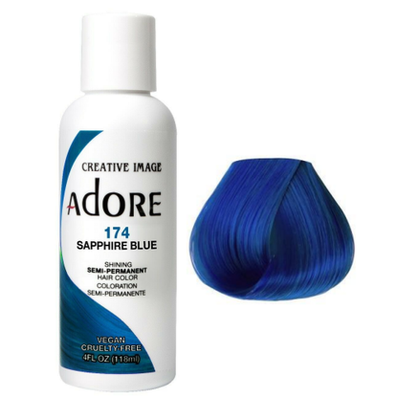 Adore Semi-Permanent Hair Colour- Sapphire Blue
