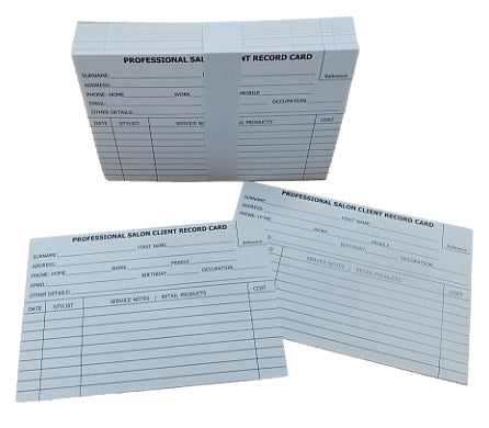 Client Record Cards – Hairdressers Hardware