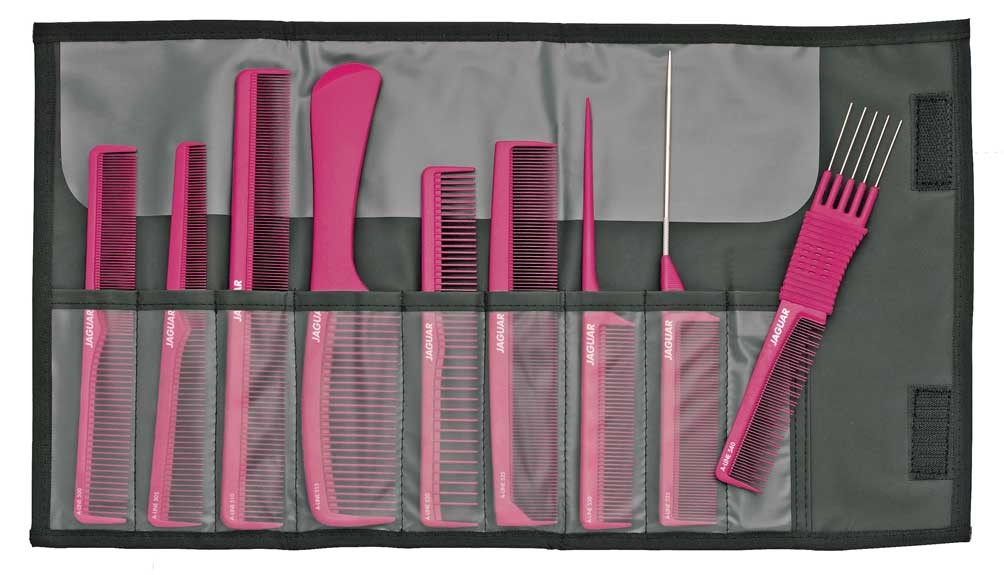 Jaguar Roll Out Comb Set- Hot Pink
