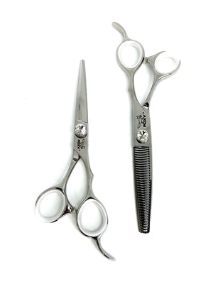 Foxy KF Series Scissor Duo Set- Clear Dial- SALE