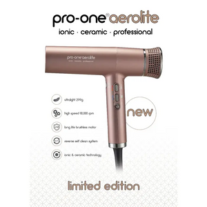 Pro-One Aerolite Hairdryer- Rose Gold SALE
