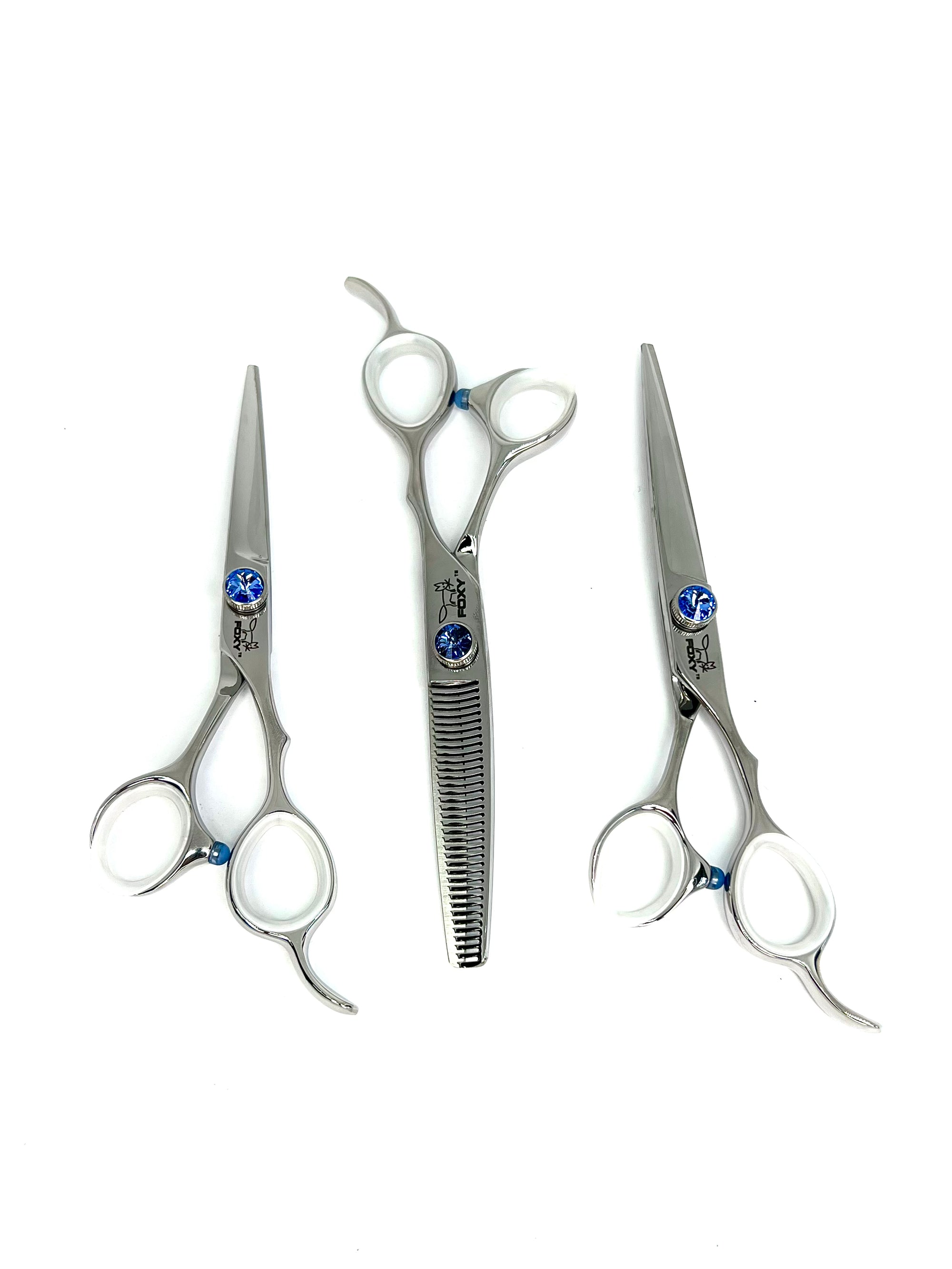 Foxy KF Series Scissor Trio Set- Blue Dial- SALE