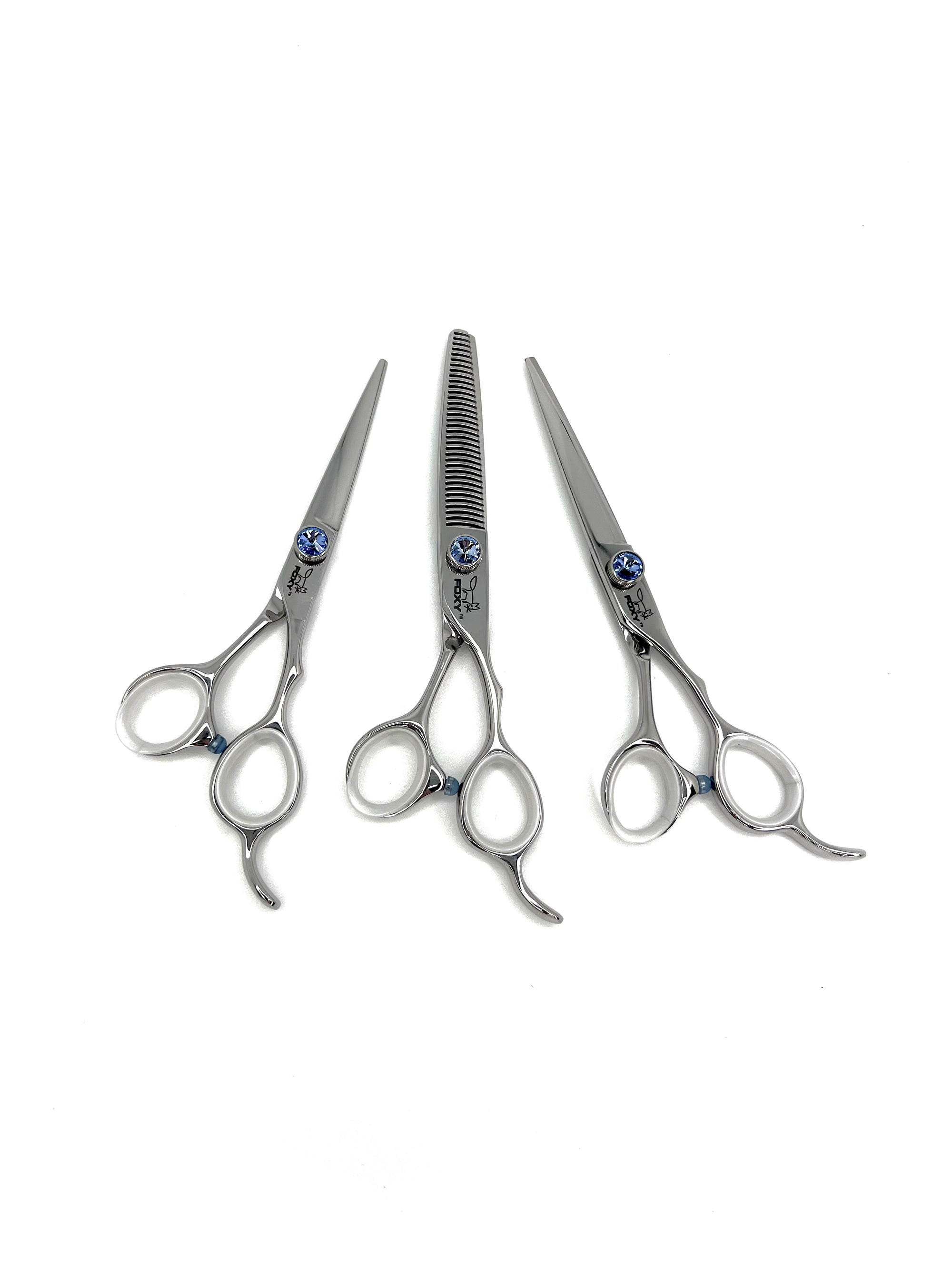 Foxy KF Series Scissor Trio Set- Blue Dial- SALE