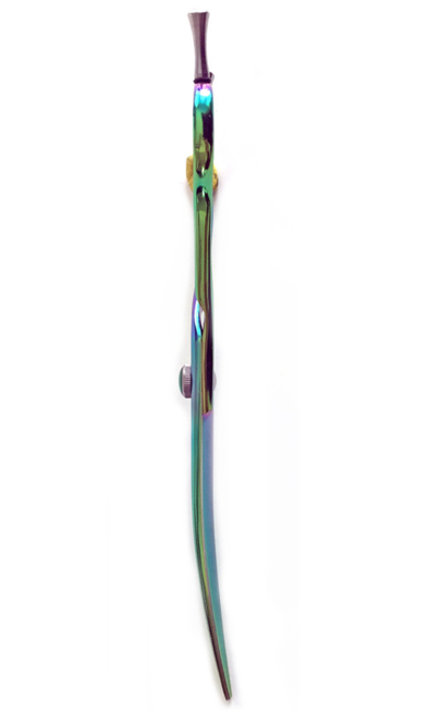 Mi-70 7'' Green Curved Scissor