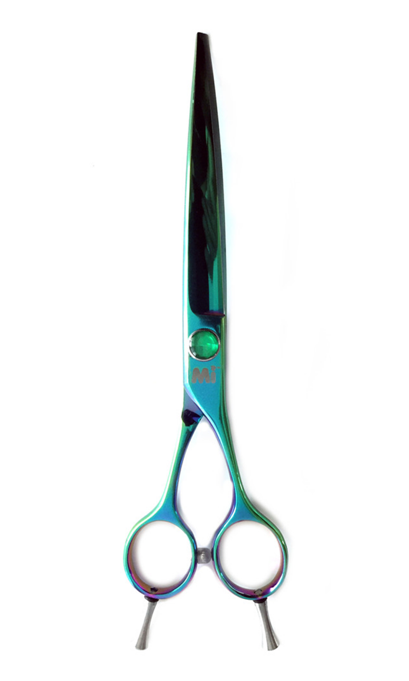 Mi-70 7'' Green Curved Scissor